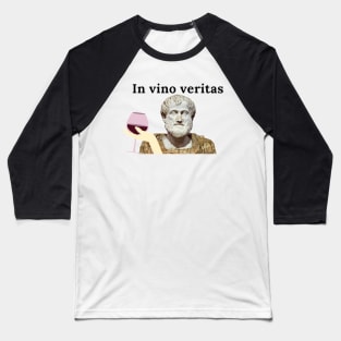 In vino veritas Aristotle Baseball T-Shirt